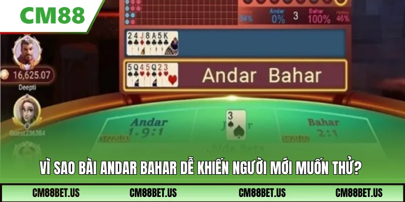 Vì sao bài Andar Bahar dễ khiến người mới muốn thử?